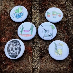 Cute buttons set 🌵